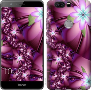 

Чехол Цветочная мозаика для Huawei Honor V8 668746