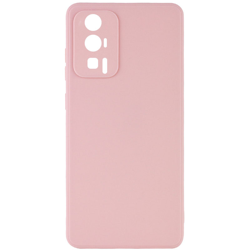 Силиконовый чехол Candy Full Camera для Xiaomi Poco F5 Pro (Розовый / Pink Sand)