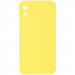 Silicone Case Square Full Camera Protective (AA) NOLOGO для Apple iPhone XR (6.1") (Желтый / Yellow)