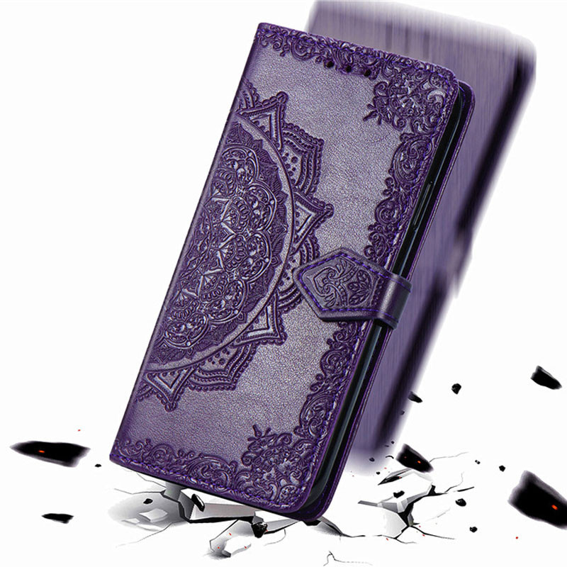 Заказать Кожаный чехол-книжка Art Case с визитницей для Oppo A15 / A15s (Фиолетовый) на vchehle.ua