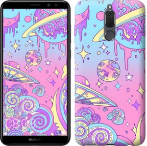 Чехол Розовая галактика для Huawei Mate 10 Lite