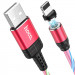 Фото Дата кабель Hoco U90 "Ingenious streamer" Lightning (1m) (Красный) в магазине vchehle.ua