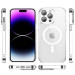 Фото TPU+PC чехол Fullcolor with Magnetic Safe для Apple iPhone 14 Pro Max (6.7") (White) на vchehle.ua