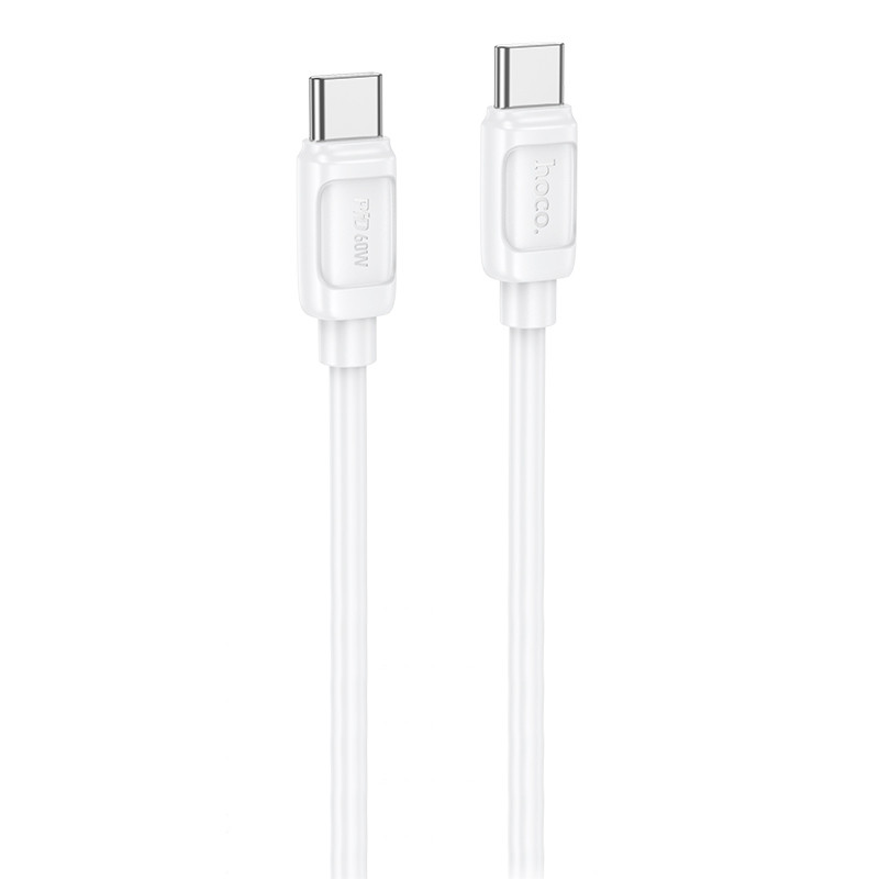 Дата кабель Hoco X115 Surpass Type-C to Type-C 60W (1m) (White)