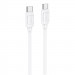 Дата кабель Hoco X115 Surpass Type-C to Type-C 60W (1m) (White)