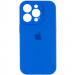 Чехол Silicone Case Full Camera Protective (AA) для Apple iPhone 16 Pro (6.3") (Синий / Capri Blue)