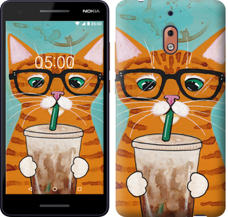 

Чехол Зеленоглазый кот в очках для Nokia 2.1 667176