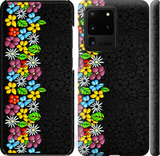 

Чехол цветочный орнамент для Samsung Galaxy S20 Ultra 879419