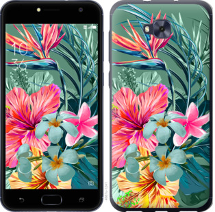 

Чехол Тропические цветы v1 для Asus ZENFONE 4 SELFIE / ZD553KL 845342