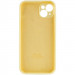 Чехол Silicone Case Full Camera Protective (AA) для Apple iPhone 14 (6.1") (Желтый / Mellow Yellow) в магазине vchehle.ua