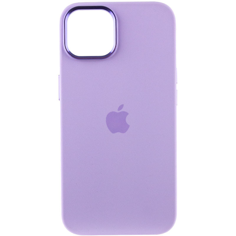 Фото Чехол Silicone Case Metal Buttons (AA) для Apple iPhone 14 (6.1") (Сиреневый / Lilac) на vchehle.ua