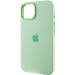 Фото Чехол Silicone Case Metal Buttons (AA) для Apple iPhone 14 (6.1") (Зеленый / Pistachio) в магазине vchehle.ua