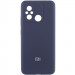 Чохол Silicone Cover Lakshmi Full Camera (AA) with logo на Xiaomi Redmi 12C / Poco C55 (Синій / Midnight blue)