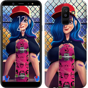 

Чехол Прикольная девочка со скейтбордом для Samsung Galaxy A6 Plus 2018 618096