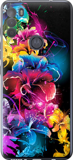 

Чехол Абстрактные цветы для Motorola G50 1634261
