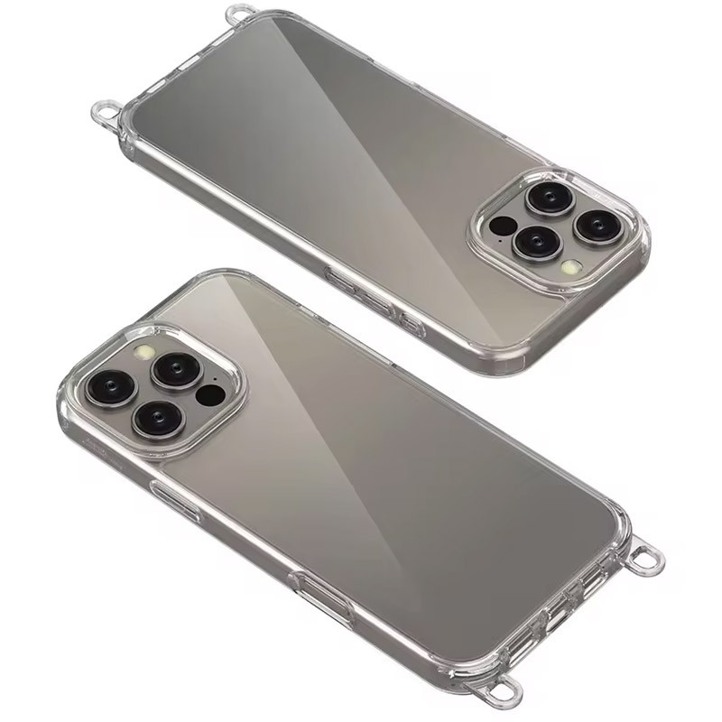 Заказать Чехол TPU Transparent with Straps для Apple iPhone 13 Pro (6.1") (Light Purple) на vchehle.ua