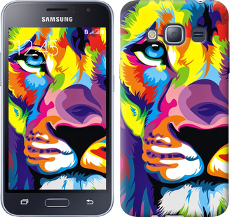 

Чохол Різнобарвний лев на Samsung Galaxy J1 (2016) Duos J120H 261454