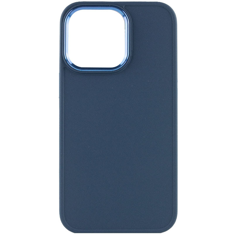 Фото TPU чехол Bonbon Metal Style для Apple iPhone 14 Pro (6.1") (Синий / Denim Blue) на vchehle.ua