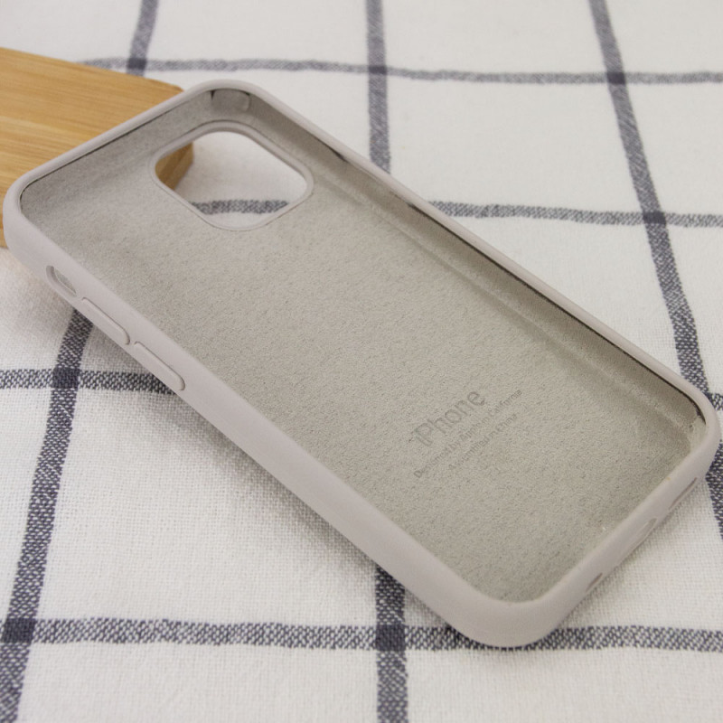 Фото Чехол Silicone Case Full Protective (AA) для Apple iPhone 14 Pro (6.1") (Серый / Stone) в магазине vchehle.ua