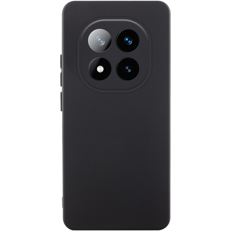 Чохол Silicone Cover Lakshmi Full Camera (AAA) на Xiaomi Redmi Note 14 Pro+ 5G (Чорний / Black)