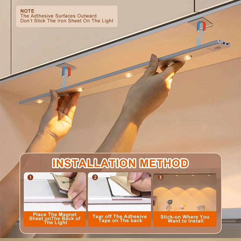 Заказать Сенсорный светильник LED с датчиком движения MZ-L1602 (40*10*600mm) (White) на vchehle.ua