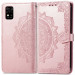 Фото Кожаный чехол-книжка Art Case с визитницей для ZTE Blade A31 (Розовый) на vchehle.ua