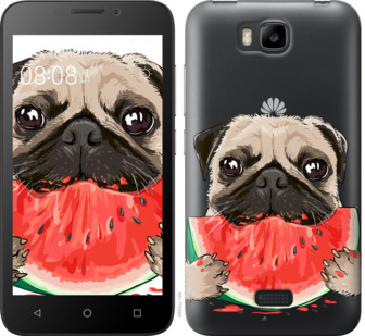 

Чохол Мопс і кавун для Huawei Y5C 843894