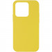 Чехол Silicone Case Full Protective (AA) NO LOGO для Apple iPhone 15 Pro (6.1") (Желтый / Yellow)