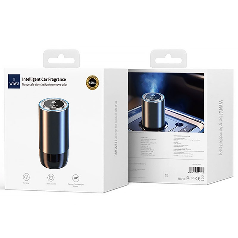 Фото Ароматизатор в машину WIWU Wi-AR001 Smart Car Aromatherapy (Black) на vchehle.ua