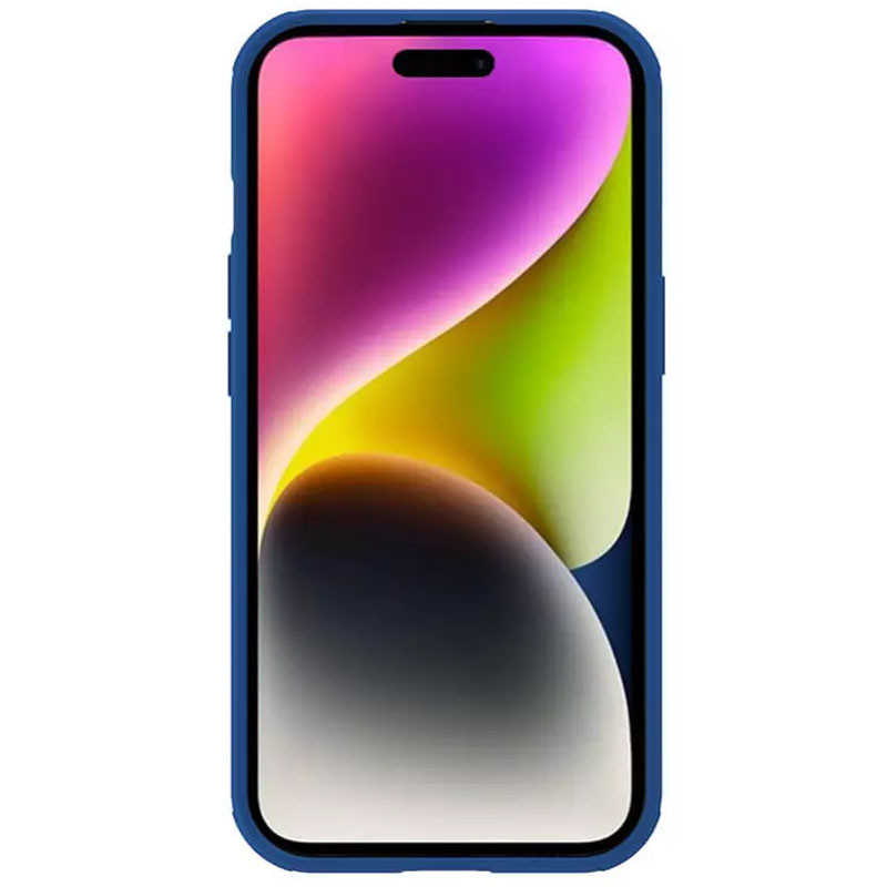 Фото Карбоновая накладка Nillkin CamShield Pro для Apple iPhone 15 Plus (6.7") (Blue) на vchehle.ua