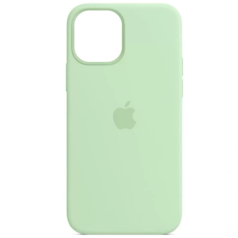 Чохол Silicone Case Full Protective (AA) на Apple iPhone 14 (6.1") (Зелений / Pistachio)