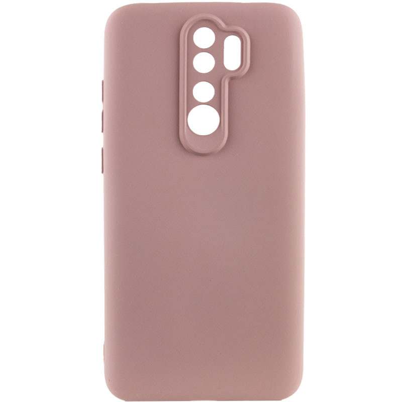 Чохол TPU GETMAN Liquid Silk Full Camera на Xiaomi Redmi Note 8 Pro (Рожевий / Pink Sand)