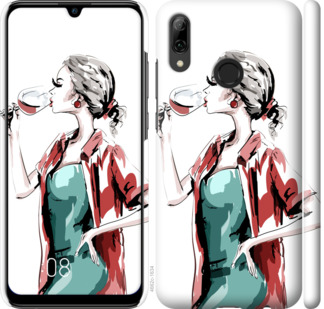 

Чохол Дівчина з келихом на Huawei P Smart 2019 841728