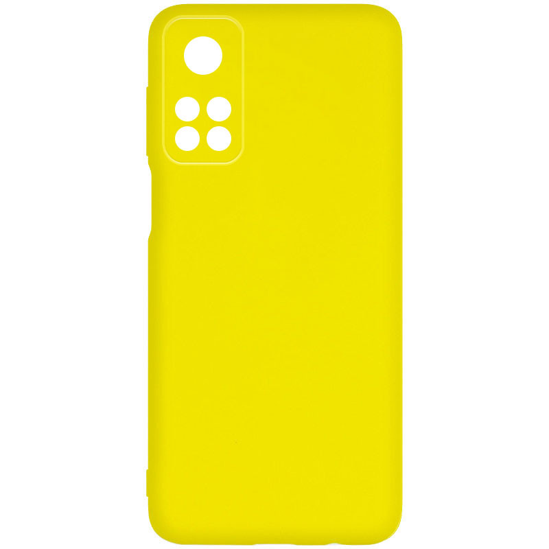 Чехол Silicone Cover Lakshmi Full Camera (A) для Xiaomi Poco X4 Pro 5G (Желтый / Flash)