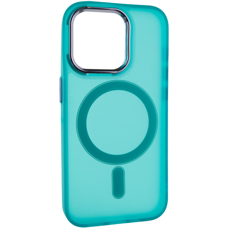 Фото Чохол TPU+PC Lily with Magnetic safe на Apple iPhone 14 Pro Max (6.7") (Green) на vchehle.ua