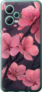 Чехол Пурпурная сакура для Xiaomi Redmi Note 12 5G