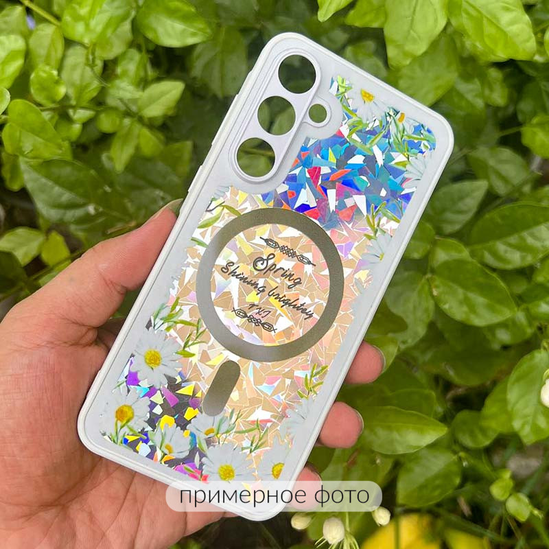 Фото TPU+PC чохол Secret Flower на Xiaomi Redmi 13 4G / Poco M6 4G (White) на vchehle.ua