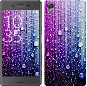 Чехол Капли воды для Sony Xperia X F5122