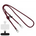 Шнурок с двумя креплениями (8мм) 150см (Maroon)