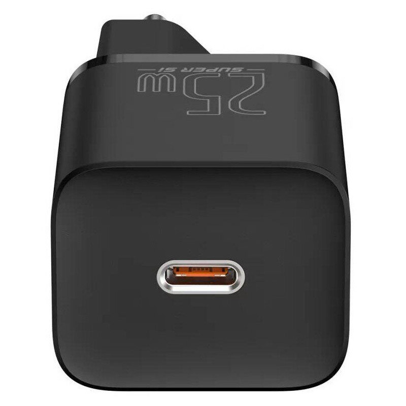 Фото СЗУ Baseus Super Si Quick Charger 25W (1USB-C) (CCSP) (Черный) на vchehle.ua