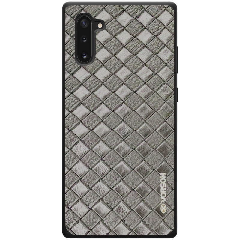 

Кожаная накладка VORSON Braided leather series для Samsung Galaxy Note 10 (Серый) 769063