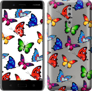 

Чехол Красочные мотыльки для Nokia 8 881634