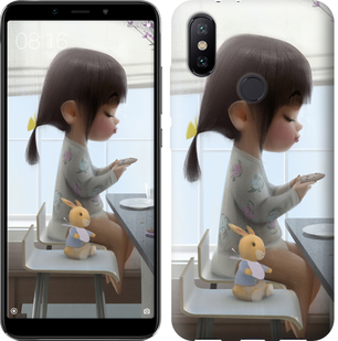 

Чехол Милая девочка с зайчиком для Xiaomi Mi A2 636682