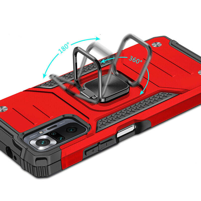 

Ударостійкий чохол Union Ring for Magnet для Xiaomi Redmi Note 10 Pro (Червоний) 1126963