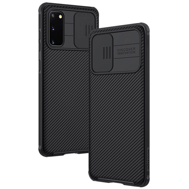 Карбонова накладка Nillkin Camshield (шторка на камеру) на Samsung Galaxy S20 (Чорний / Black)