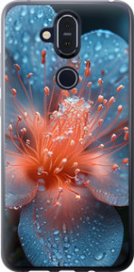 Чохол Роса на квітці на Nokia 8.1