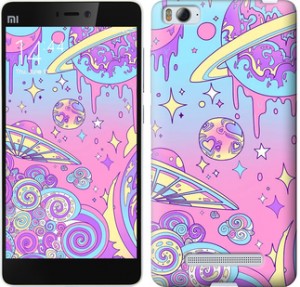Чехол Розовая галактика для Xiaomi Mi 4c