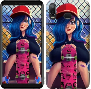 

Чехол Прикольная девочка со скейтбордом для Samsung Galaxy A6s 690901