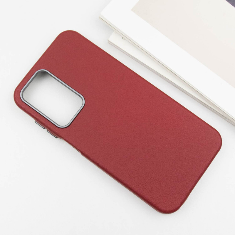 Фото Кожаный чехол Leather Case Metal Buttons для Samsung Galaxy A15 4G/5G / M15 5G (Red) в магазине vchehle.ua