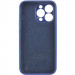 Фото Чехол Silicone Case Full Camera Protective (AA) для Apple iPhone 15 Pro (6.1") (Синий / Deep navy) на vchehle.ua